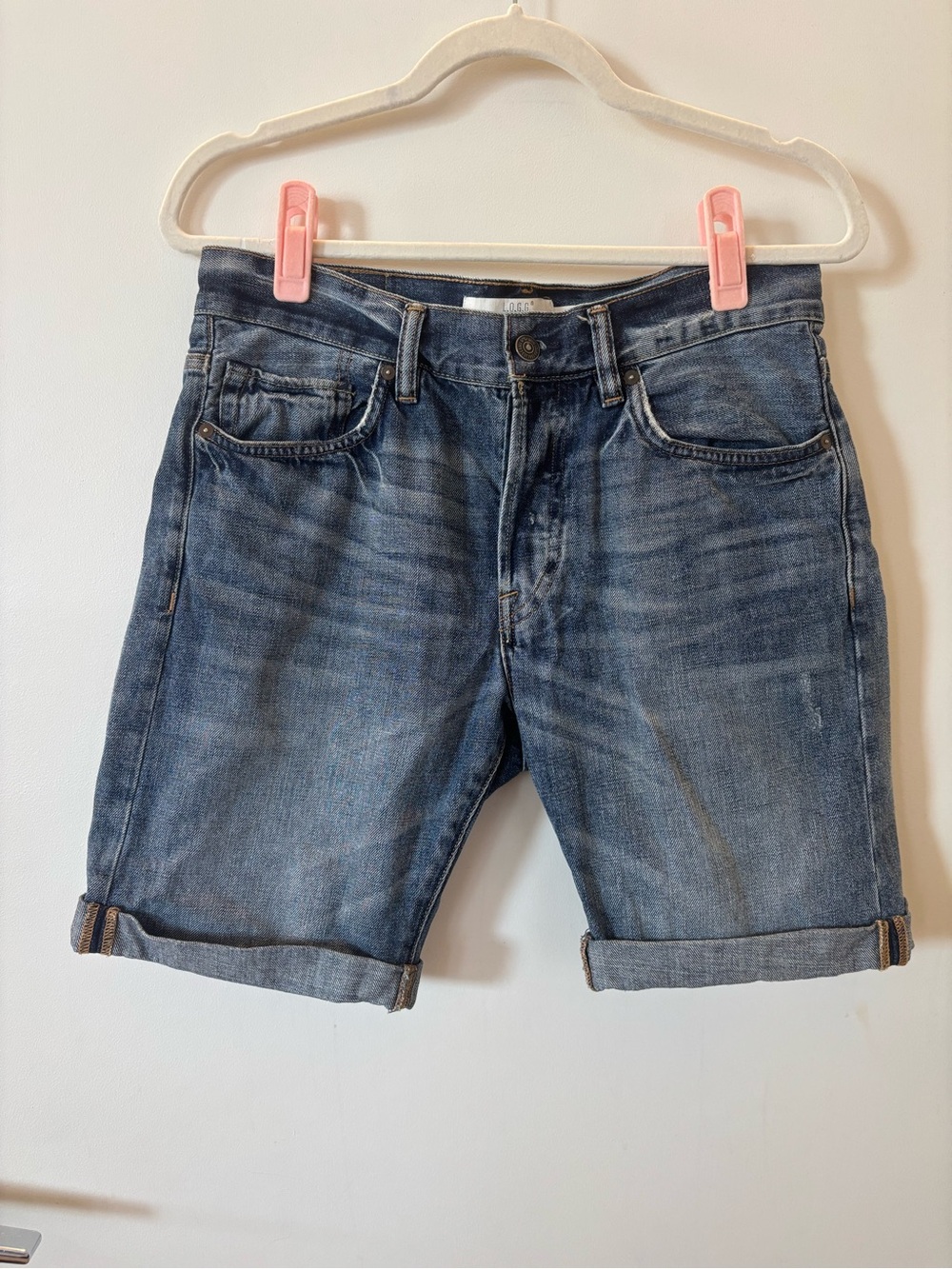 Classic Dark Wash Denim Shorts